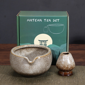 Ensemble d'ustensiles à thé en céramique de la dynastie Song, bol à matcha en porcelaine, fouet en <span class=keywords><strong>bambou</strong></span> japonais, minimaliste, écologique, pour café - Product Image 4