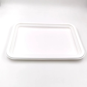 Grands plateaux alimentaires jetables rectangulaires biodégradables jetables <span class=keywords><strong>de</strong></span> 14 pouces Assiettes à <span class=keywords><strong>plateau</strong></span> robustes Dessert à l'écrevisse et au <span class=keywords><strong>homard</strong></span> - Product Image 1
