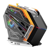 Soul Battleship Alien Mid Tower ATX Gaming Computer Case avec panneau latéral transparent et 240 refroidissement par eau
