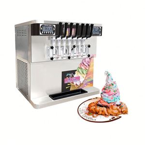 7 Flavors Automatic Ice Making Machine Frozen <b>Yogurt</b> Soft Serve New Condition Ice <b>Maker</b> - Product Image 1