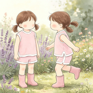 Ensemble débardeur et short sans manches pour filles, avec empiècements color block, en tissu yoga, tenue d'été décontractée pour enfants, pour le quotidien, les jeux et les activités de plein air - Product Image 2