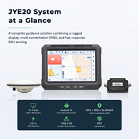 Système de guidage d'excavatrice JYE20 RTK, système de contrôle de profondeur par GPS pour excavatrice, système de positionnement en temps réel pour la construction par excavatrice