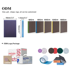 Spugna in acciaio inossidabile ad alto bagnato/asciutto tampone per levigatura a doppio lato 1mm di carta per lucidare a mano quadrata di vendita in metallo ceramico - Product Image 5