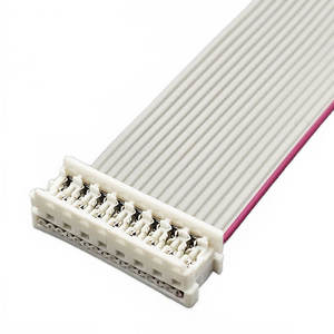 Cable plano de 200 mm con conector IDC de 16 pines 90327 IDT, carcasa de terminal, conector macho y hembra, y contacto para cable plano - Product Image 1