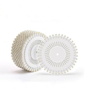 Alfileres de acolchado para manualidades, decoraciones de costura, cabeza de perla redonda colorida, confección - Product Image 1