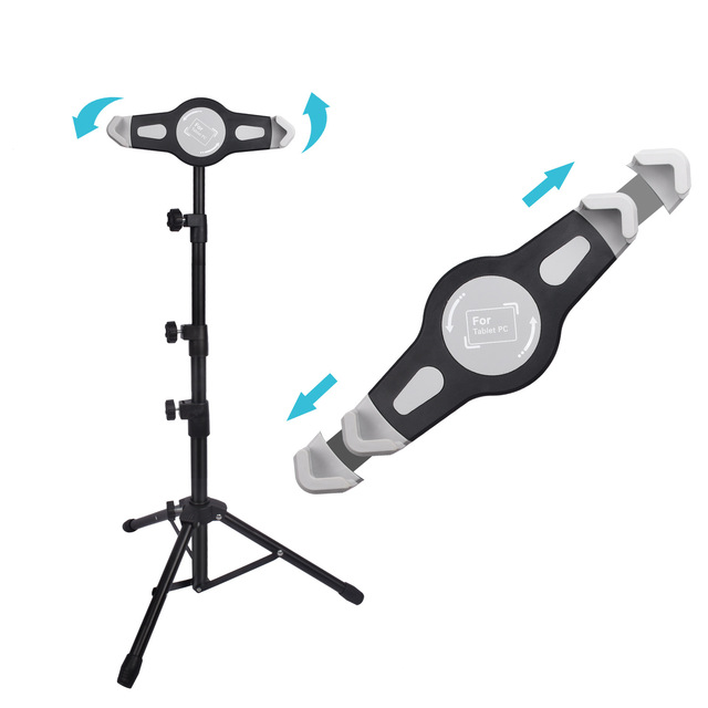Stand Tripod ,Phone Holder,Suitable for 7-12 Inch Pro Stand, Tablet Stand, Multifunctional iPad Stand