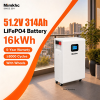 Boîtier de batterie DIY en stock UE 16S 48V 280AH 304AH 314Ah LiFePO4 avec boîtier métallique, stockage, BMS JK et écran 4,3 pouces