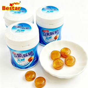 BESTAR Caramelos para la Garganta <span class=keywords><strong>Sin</strong></span> <span class=keywords><strong>Azúcar</strong></span>, Refrescantes, en Envase Portátil, Dulce Refrescante para Aliviar la Garganta - Product Image 1