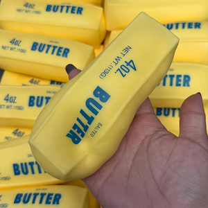 Balle anti-stress en latex souple en forme de bâton de beurre, jouet sensoriel à presser, blocs ronds remplis de texture croquante, jouet ASMR anti-stress à presser à la main - Product Image 4