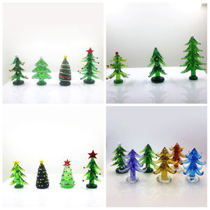 Handmade tùy chỉnh lampwork Murano Glass Cây giáng sinh bức tượng trang trí cho kỳ nghỉ trang trí - Product Image 1