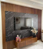 Panel de Pared Decorativo de PVC de Alta Gama, Moderno, Impermeable, Resistente al Fuego, Ecológico, Brillante, Insonorizante, de 1220x2440mm y 3mm de Grosor, para Dormitorio, Más Vendido