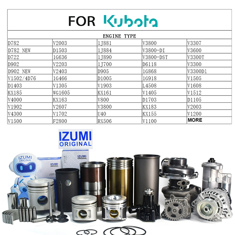 IZUMI ORIGINAL Crankshaft for Kubota Diesel Engines