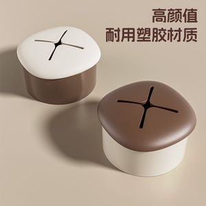 Mushroom Towel Plug Round Wall Mounted Adhesive Hook Punch Free Storage Rack For Bathroom Toilet Organizer Painted Finish - Product Image 1