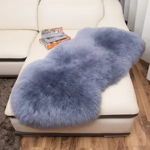 Factory Wholesale Natural Long SHeepskin Carpet Genuine Sheepskin Rug Genuine Fur From China For Room And Bathroom