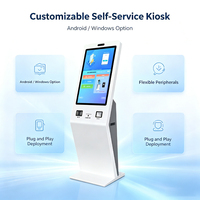 Kiosque interactif de gestion des files d'attente pour banques, machine à numéros de file d'attente, système de gestion des files d'attente, écran LCD