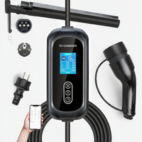 Chargeur EV portable 3,6 kW neuf 3,5 kW avec prise Schuko Type 1 & 2 GBT, contrôle par application