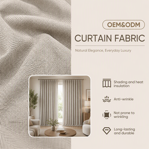 <span class=keywords><strong>Tissu</strong></span> de rideau occultant complet ColosTex OEM ODM Nano aspect coton polyester <span class=keywords><strong>lin</strong></span>, <span class=keywords><strong>largeur</strong></span> 280 cm, vente en gros par rouleau - Product Image 1