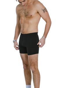 CELINNE <b>Custom</b> Logo Men's Merino Wool <b>Boxer</b> Briefs Mid-Rise Solid Color Breathable Knitted Men Underwear - Product Image 6