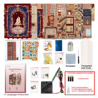 Tonecheer – Vente en gros uniquement : Maison de poupée 3D rotative LED « Rose Enchantée » à monter soi-même, idéale pour les librairies, les boutiques de cadeaux et les fournisseurs à long terme