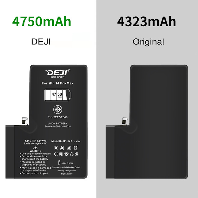 DEJI UN38.3 OEM High Quality Phone Battery for iPhone 6 7 8 Plus X XR XS 11 12 13 14 15 16 17 Pro Max Batteries New 0 Cycle