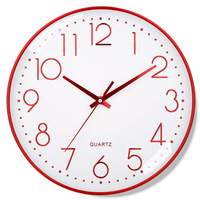 Jam Dinding Digital Quartz Modern 30cm Desain Skala Stereo Plastik Senyap dengan Jarum Penunjuk untuk Ruang Tamu, Satu Sisi, Motif Still Life