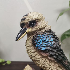 เรซินหัวเราะ Kookaburra นกประติมากรรมรูปแกะสลักสัตว์ออสเตรเลีย - Product Image 3