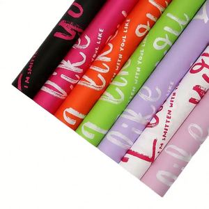 Luxury 58*58cm/pcs I Like You <b>Pattern</b> Printed Waterproof PP Plastic Flower Wrapping <b>Paper</b> Gift Wrap <b>Paper</b> - Product Image 1