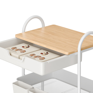 Nhà máy trực tiếp cài đặt miễn phí thiết kế ngăn kéo lưu trữ giỏ hàng tiện ích Tổ chức Xe đẩy cho phòng ngủ nhà bếp hoặc văn phòng sử dụng - Product Image 2