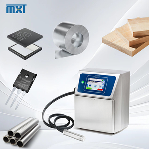 Máquina automática de codificación de impresión de seis líneas Tinta blanca a base de tinte y solvente Ideal para codificación de botellas de plástico negro - Product Image 1