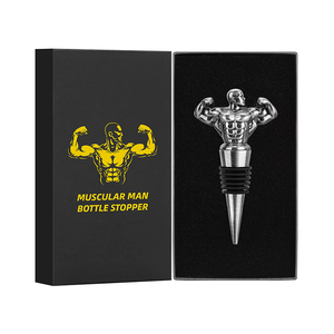 Tùy Chỉnh Thiết Kế Kim Loại Chai Rượu Vang Nút Chai Cho Nhà Thanh Cơ Bắp Người Đàn Ông Mới Lạ Chai Rượu Vang Nút Chai Quà Tặng Rượu Vang Rượu Vang Stopper - Product Image 6