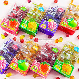 도매 100g PET 박스 과일 모양 껍질 벗겨 먹는 구미 캔디, 과일 맛 스위트 공급업체 - Product Image 2