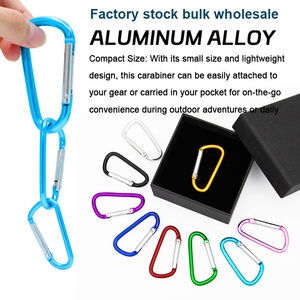 Mosquetón Portátil para Mochila de Senderismo, con Hebilla en Forma de D, Gancho de Seguridad de Aleación de Aluminio, Llavero Metálico - Product Image 3
