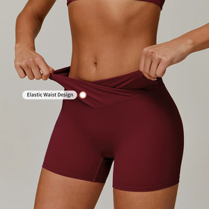 Chất Lượng Cao Của Phụ Nữ Activewear Biểu Tượng Tùy Chỉnh V Eo <span class=keywords><strong>M</strong></span>ông Nâng Ngoài Trời Chạy Tummy Kiể<span class=keywords><strong>m</strong></span> Soát Nhanh Chóng Khô Yoga Quần <span class=keywords><strong>Short</strong></span> Cho Phụ Nữ - Product Image 4