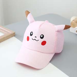 Venta al por mayor Niños Pika Chu Sombrero Personalizado Stock Barato Anime Japonés Pokemoned Cap para 2-6 años de edad - Product Image 5