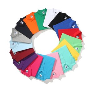 Polo à manches courtes pour adulte en CVC transparent, 200g, col uni, t-shirts personnalisés, t-shirts en coton et polyester pour hommes, t-shirts personnalisés - Product Image 6