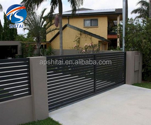 Porte en aluminium, sécurité, clôture en aluminium commerciale, <span class=keywords><strong>portail</strong></span>, nouveau style de conception de <span class=keywords><strong>portail</strong></span> pour maison, cour privée, aluminium - Product Image 5