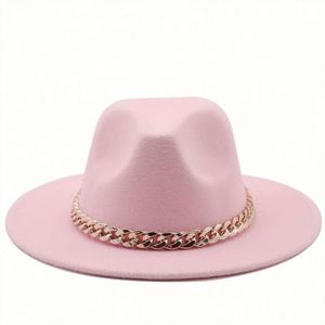 Chapeaux Fedora en Polyester et Coton Style Personnalisé avec Chaîne Dorée pour Fêtes et Pêche Unisexe – Vente en Gros Chine – Abordables - Product Image 2