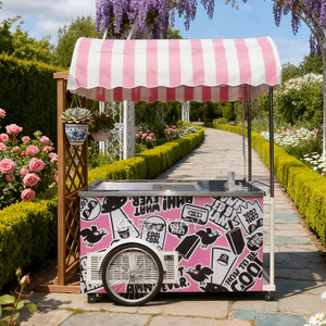 Chariot portable de crème glacée et de gelato tendance, de haute qualité, pour desserts glacés - Product Image 1