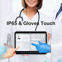 Terminal de Infoentretenimiento Android 13 para Cabecera, Monitor Médico de 15.6 y 21.5 Pulgadas con Cámara para Teleconsultas Hospitalarias y Cuidado del Paciente