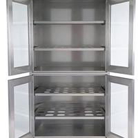 Gabinete de Vidrio para Laboratorio de Acero Inoxidable 304 para Platos de Laboratorio