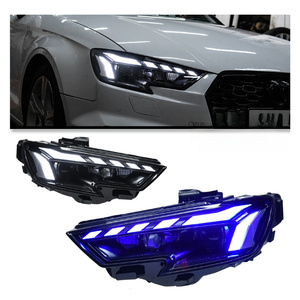 A3 Upgrade Headlights for 2017-2020 A3 to RS Style LED Headlamp DRL High Configure Projector Lens Car Front Lights Modified - Product Image 1