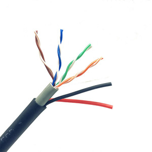 Vente en gros Câble <span class=keywords><strong>Ethernet</strong></span> CAT5E avec câble d'alimentation Câble composite d'alimentation réseau <span class=keywords><strong>pour</strong></span> caméra CCTV - Product Image 6