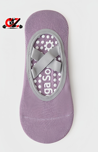 CZFIT Professional Anti-slip <b>Silicone</b> Yogasocks,women's Indoor Sports and Fitness Pilates Halter <b>Socks</b>,summer Short <b>Socks</b> Design - Product Image 5