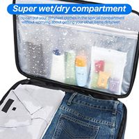 Organisateur de coffre de voiture pour le golf, compartiment ventilé à 3 niveaux, pour 2 paires de chaussures, en cuir synthétique microfibre, pour hommes