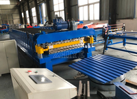 Machine de formage de rouleaux de tôles de toiture double couche PPGI PPGL GI GL, machine de fabrication de panneaux muraux métalliques