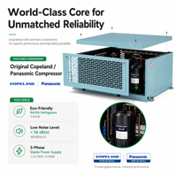 Déshumidificateur électrique commercial et industriel haute capacité en acier inoxydable 380V pour salle de culture, serre et agriculture intérieure