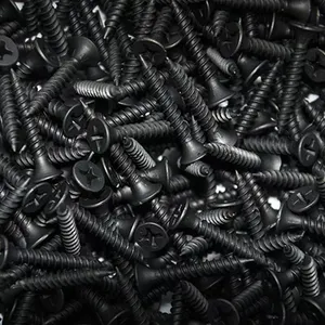 1022A Black Metallized Self-tapping Drywall Nails For Export Household Carpentry Screws Wire Gypsum Board Wood Board