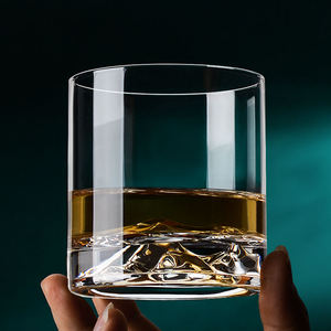 <span class=keywords><strong>Verre</strong></span> à shot personnalisé en cristal, design de luxe, pour vin/brandy/whisky, avec base épaisse motif Montagne enneigée, pour liqueur et bière - Product Image 4