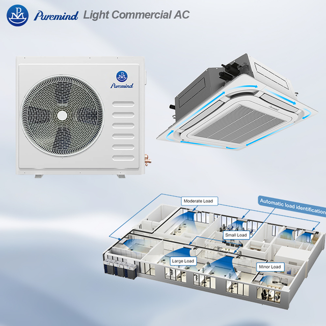 Factory Direct 18000-60000 BTU Fixed Speed Cassette Air Conditioner R410A Cooling Only for Africa Asia Light Commercial Use