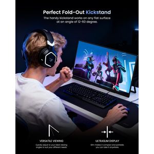 จอภาพพกพา LastCreate ขนาด 19 นิ้ว 4K 144Hz LCD พร้อมขาตั้งในตัว รองรับ VESA Mount ใช้เป็นจอเสริมสำหรับแล็ปท็อป จอเกมมิ่ง ใช้งานกลางแจ้งและในรถยนต์ - Product Image 6